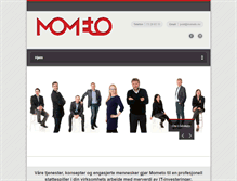 Tablet Screenshot of mometo.no